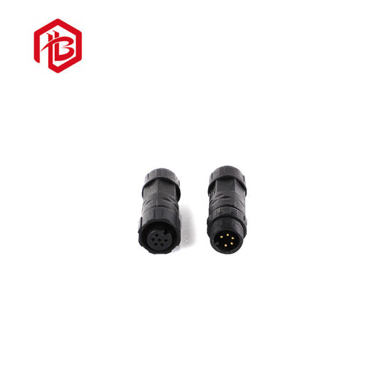 Waterproof Screw Terminal Plastic M12 4pin Cableconnector