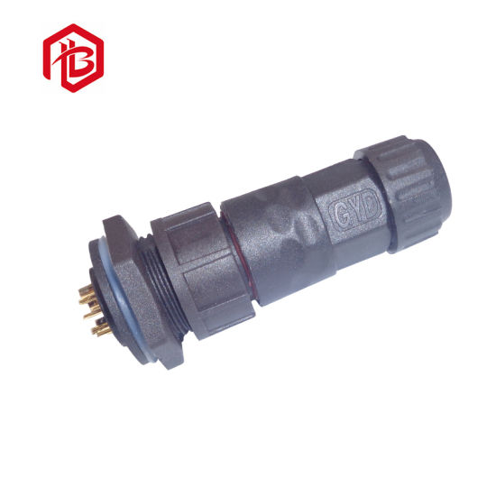 Assembled Metal Waterproof Connector with 2-12 Pin Cable Male and Female