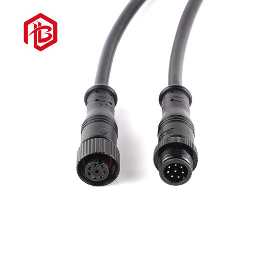 Water-Resist Metal M12 5 Pin Connector IP68 Waterproof Cable Connectors for Electrics