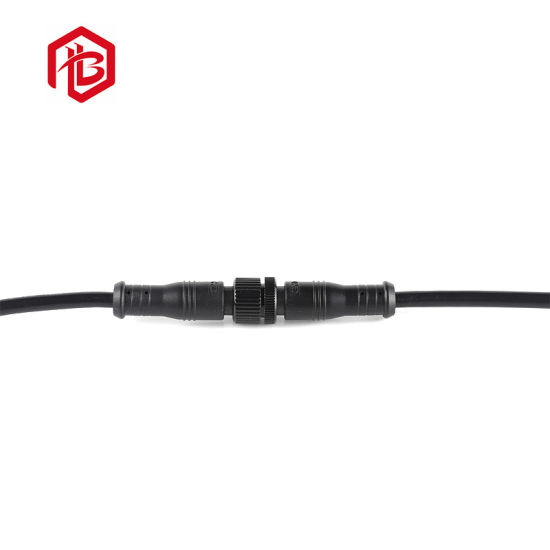 M12 Metal Belt Cable Female to Male Plug LED Light Strip Connector