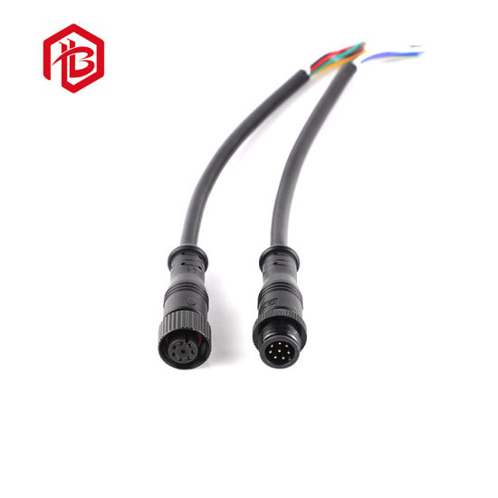 Metal M12 Male Female IP67 Cable Waterproof Connector