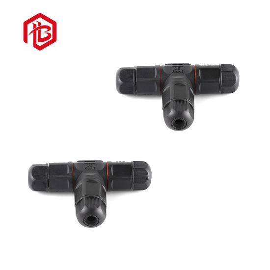 M19 Small Electrical IP67 Waterproof 2pin 3 Way T Connector