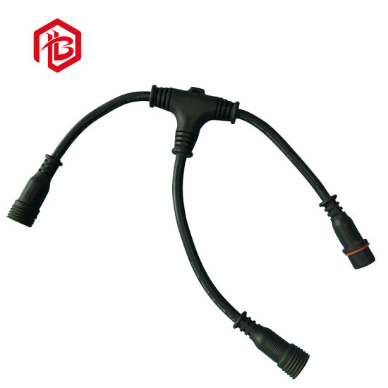 T Shaped 2 Pole 3 Pole IP67 Waterproof Connector Electrical Connector