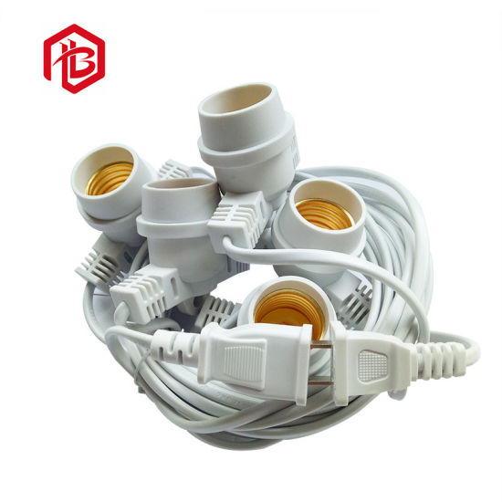Chinese High Quality Plastic Plug with E27 LED Lamp Light Holder
