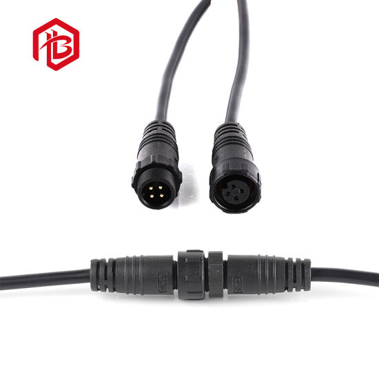 3 Pin IP67 Electrical Plug with M14 Nylon Waterproof Connector