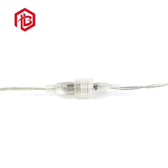 White/Transparent/White DC Waterproof Electrical Circular Male and Female Connector