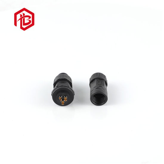 Male to Female 2pin M12 Assembled Connector for LED IP68 Gold Plating