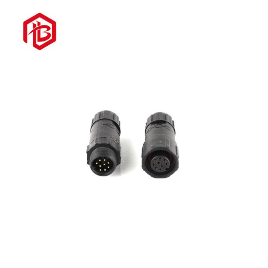 Waterproof Plastic Electrical Assembled M14 4pin Wire Connectors for Automobile
