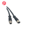 PVC/PBT/PA66 / PC + ABS Metal M8 Cable Connector
