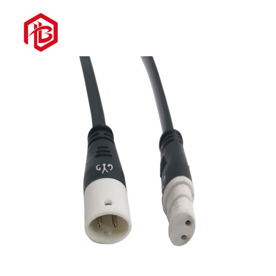 3 Pin Flat Electrical Plug with Cable Waterproof Connector