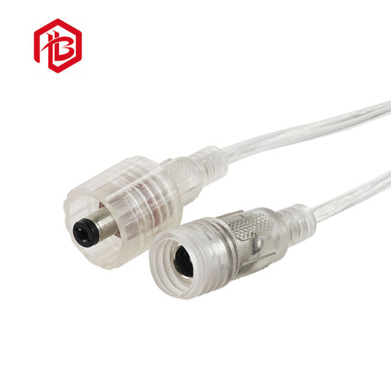 Metal DC Electrical Connector with 2pin PVC Cable Splitter