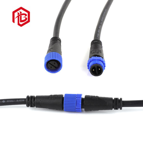 M15 Cable Waterproof Nylon Connector IP68 Waterproof Connector with Ce Certification