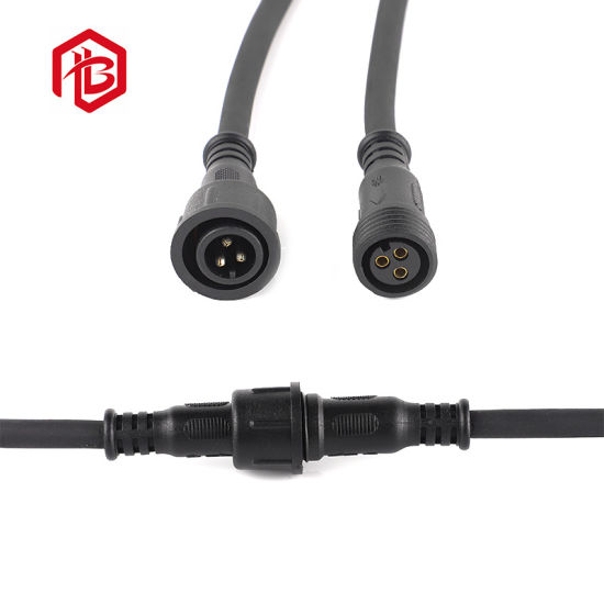 IP67 Waterproof Connector 4 Pin Cable Plug with Free Adjustment Length