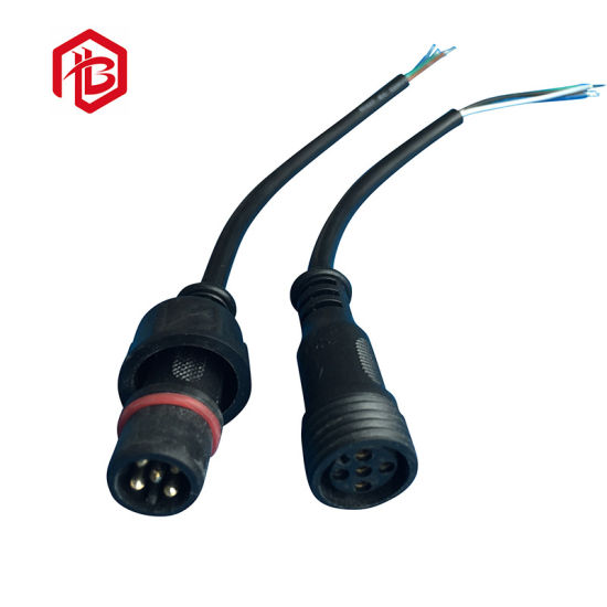 PVC/Rubber/Nylon Big/Small Black and White Head Cable Connector for LED