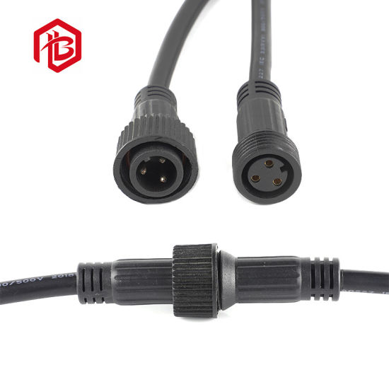 Gold Plating PVC/Rubber/Nylon Large Head Waterproof Connector