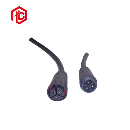 Low Frequency AC/DC Assembled Cable Connector Made by PVC/Rubber/Nylon