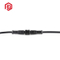 Rubber Line Metal 2-8 Pin M12 Metal Cable IP68 Waterproof Connector