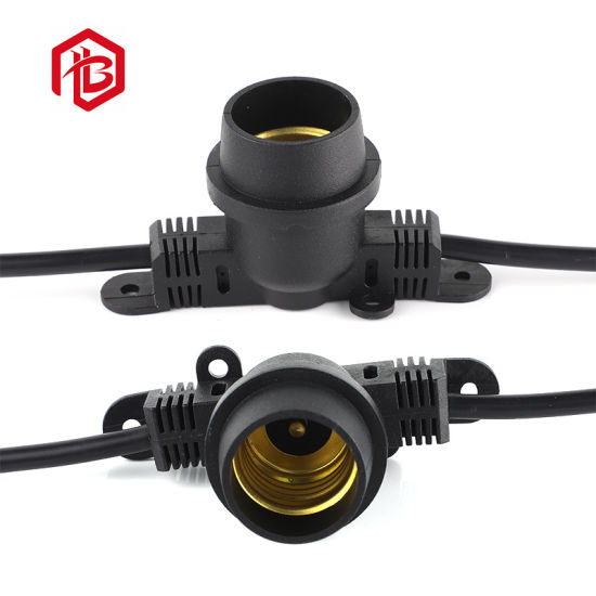 High Quality Plastic Plug with E27 LED Lamp Holder